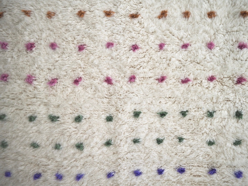 Fluffy Woven Rug The Rainbow