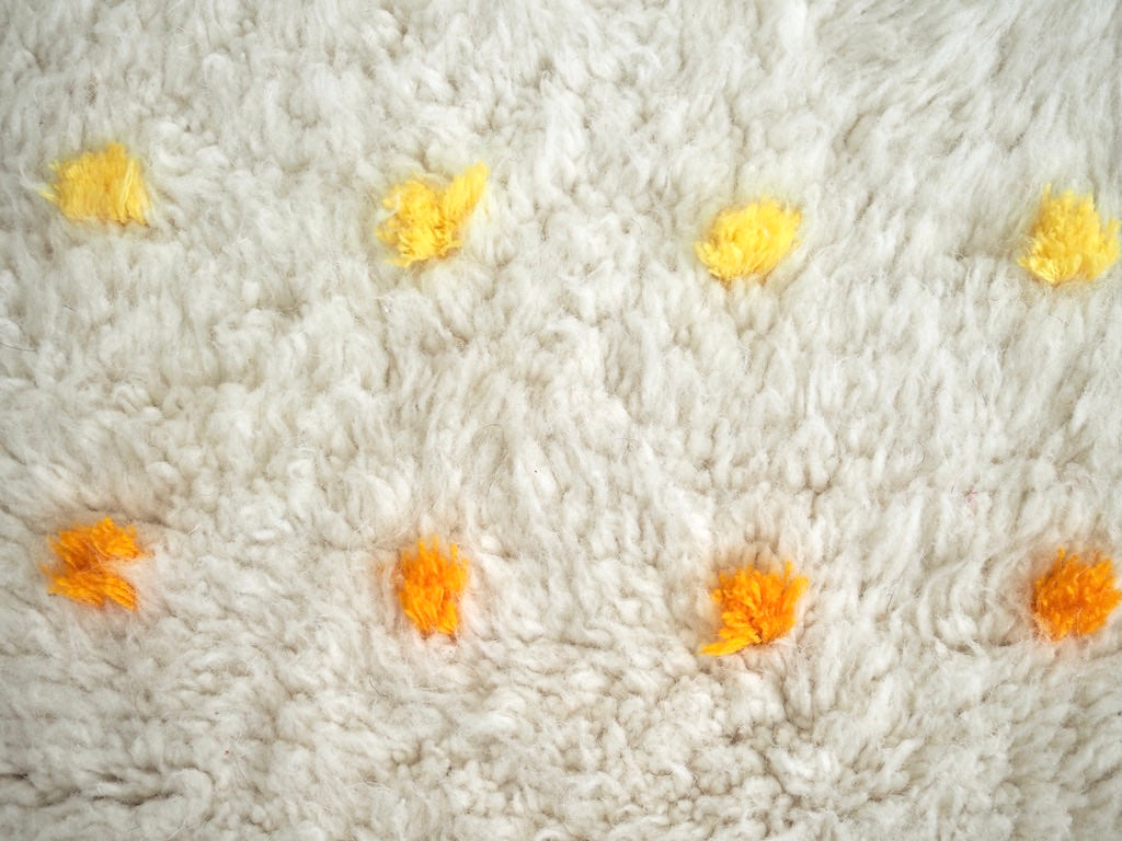 Fluffy Woven Rug The Rainbow