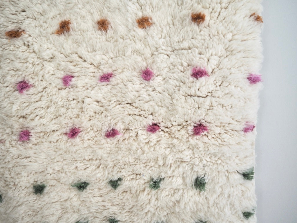 Fluffy Woven Rug The Rainbow