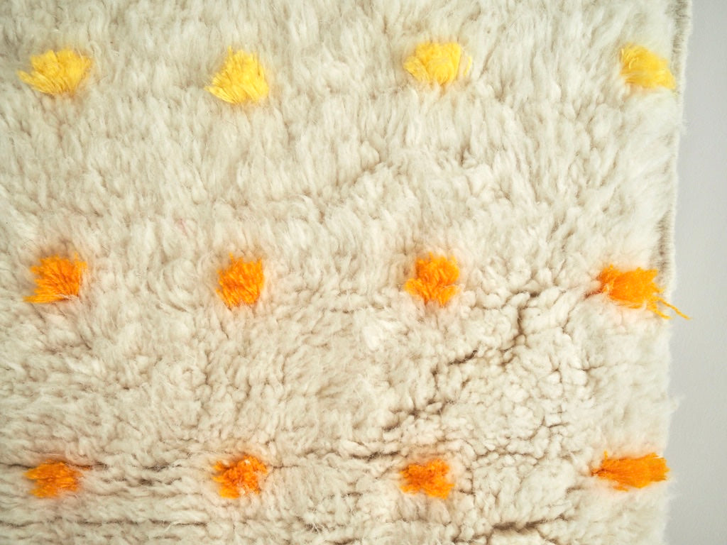 Fluffy Woven Rug The Rainbow