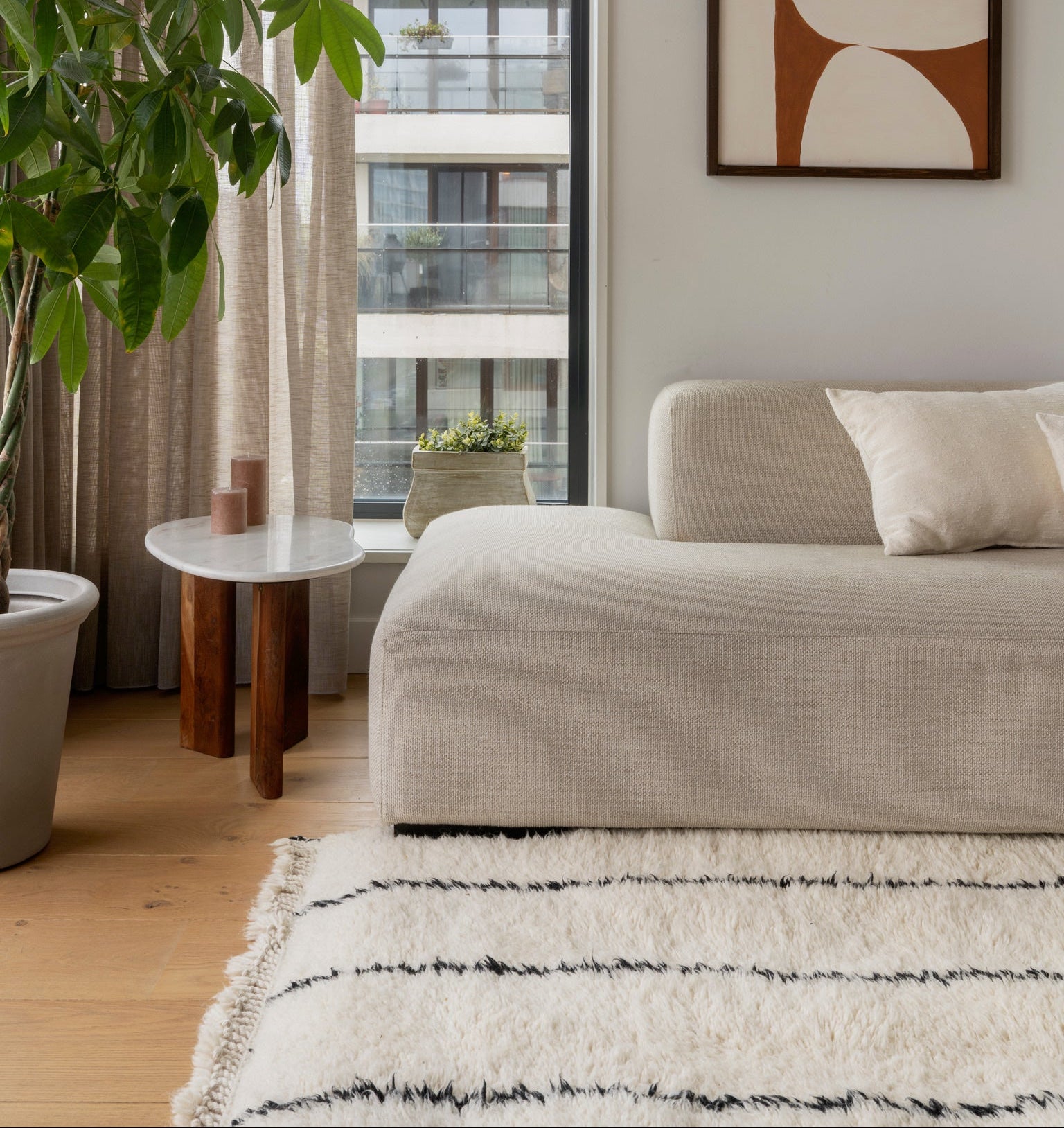 Fluffy Woven Rug Zinba